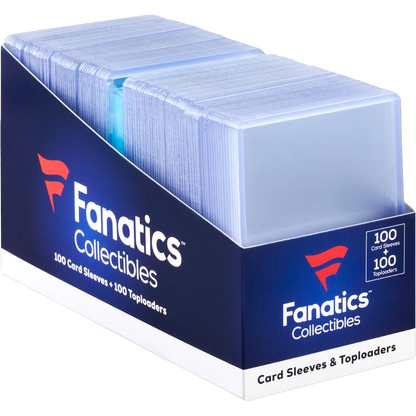 Fanatics Soft Sleeve Top Loader Combo Pack - 100 count