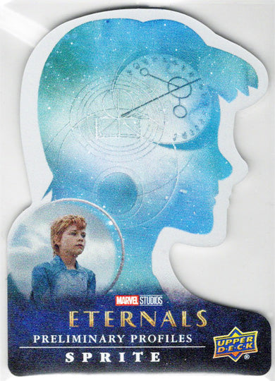 2023 Upper Deck Marvel Eternals Preliminary Profiles Metal Card PP-8 Sprite