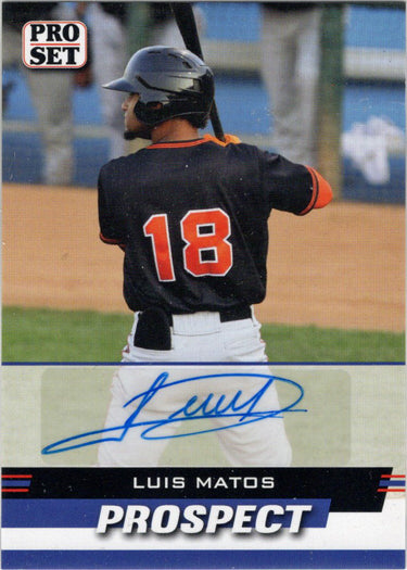 Leaf Pro Set Baseball 2022 Prospect Auto Card PSP-LM2 Luis Matos