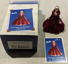 Hallmark Ornament 2002 Celebration Barbie 3rd Edition with Collector Card