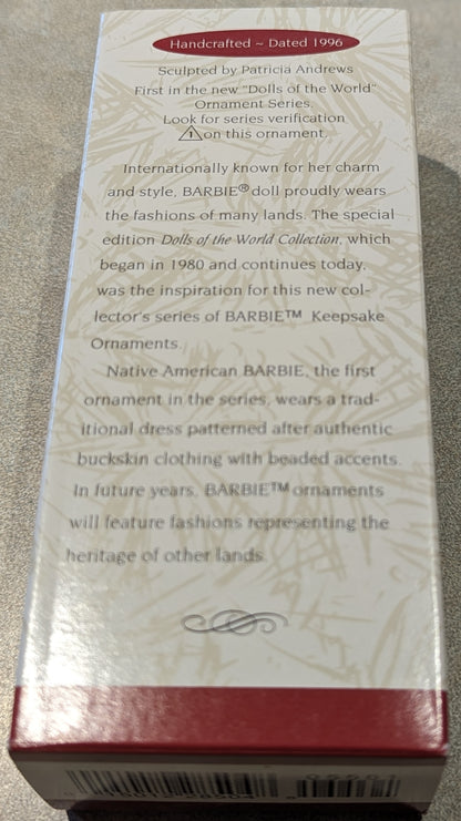 Hallmark Ornament 1996 Native American Barbie 1st