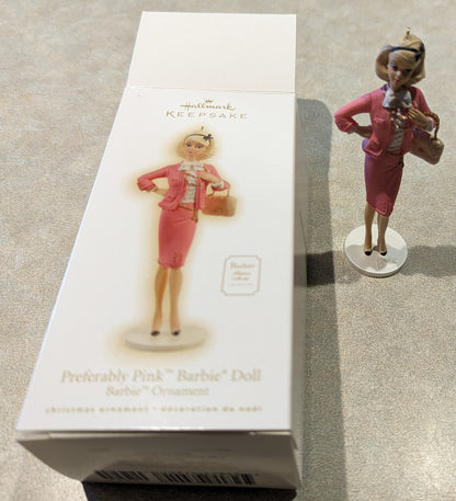 Hallmark Ornament 2009 Preferably Pink Barbie Doll