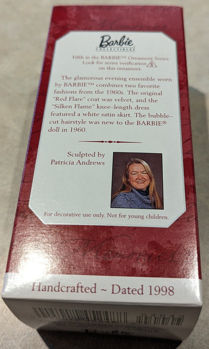 Hallmark Ornament 1998 Silken Flame Barbie 5th