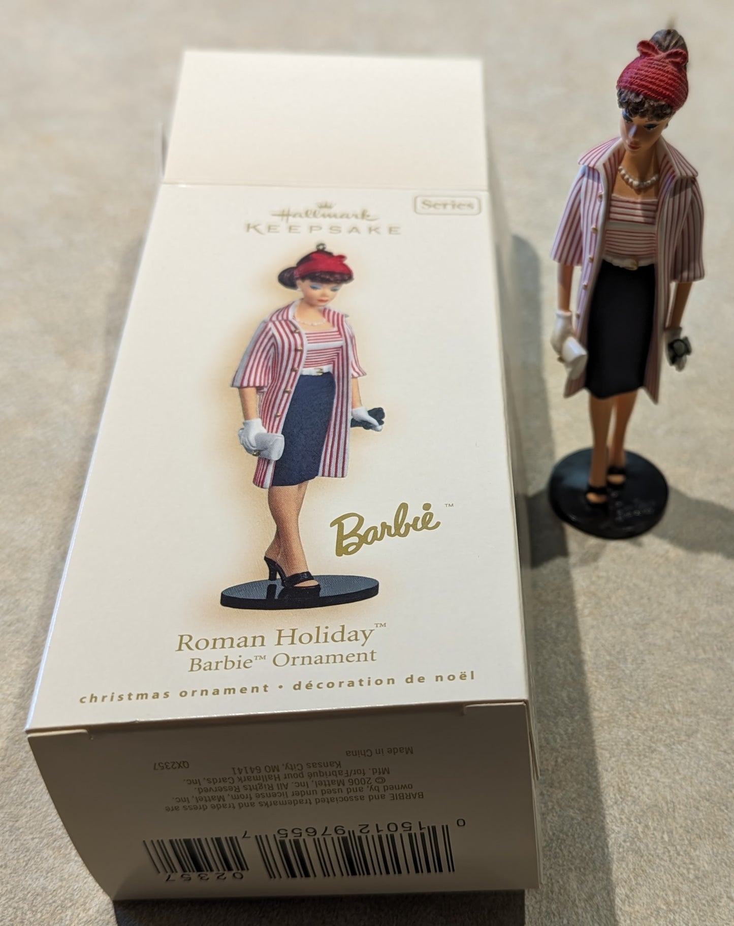 Hallmark Ornament 2007 Barbie Roman Holiday 14th