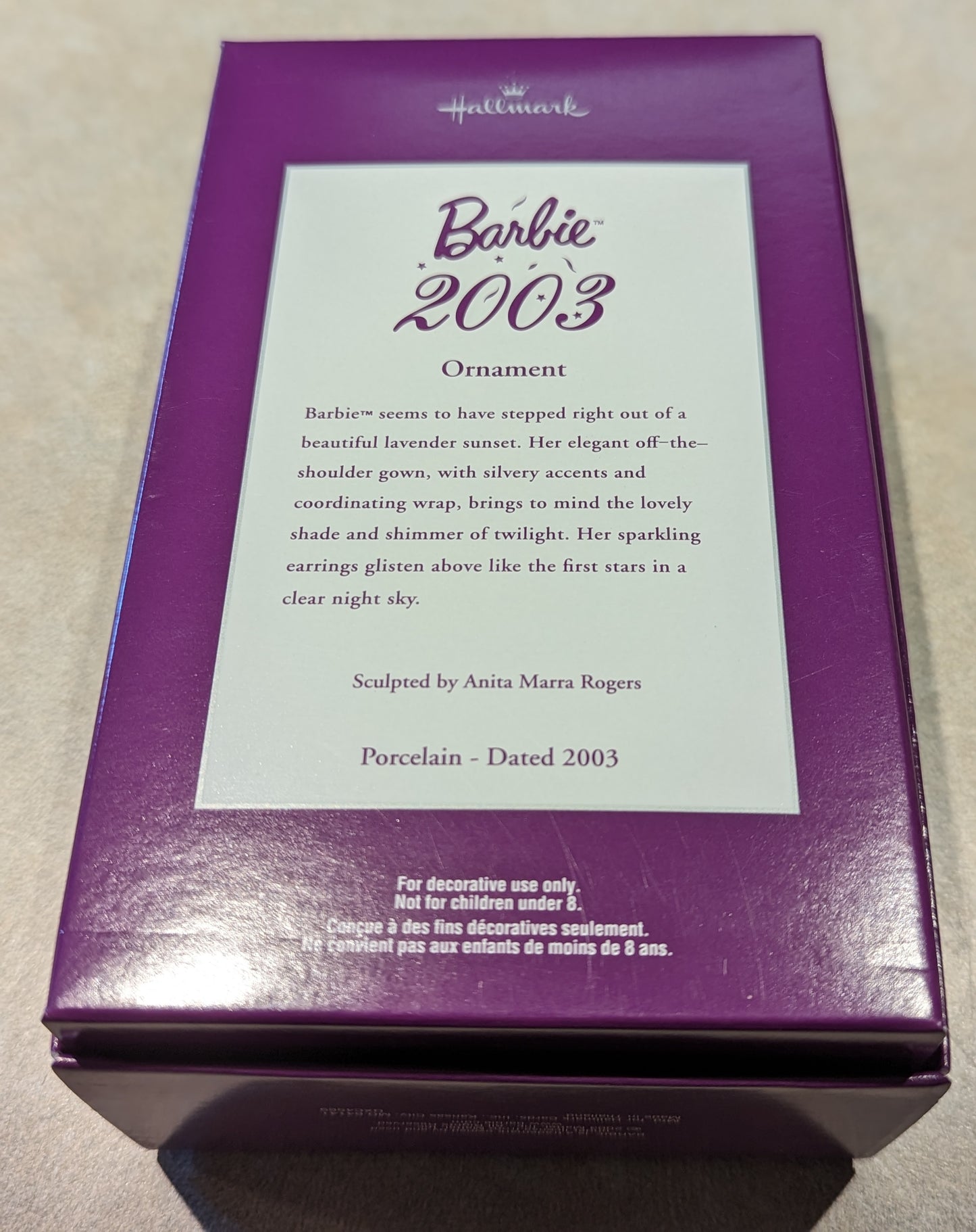 Hallmark Ornament Barbie 2003 Club Exclusive