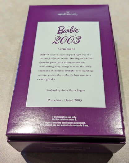 Hallmark Ornament Barbie 2003 Club Exclusive