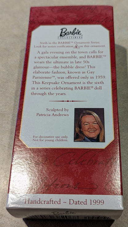 Hallmark Ornament 1999 Gay Parisienne Barbie 6th