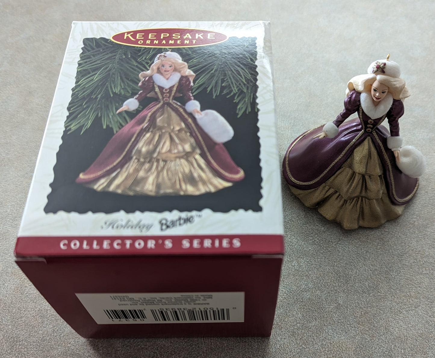 Hallmark Ornament 1996 Holiday Barbie 4th