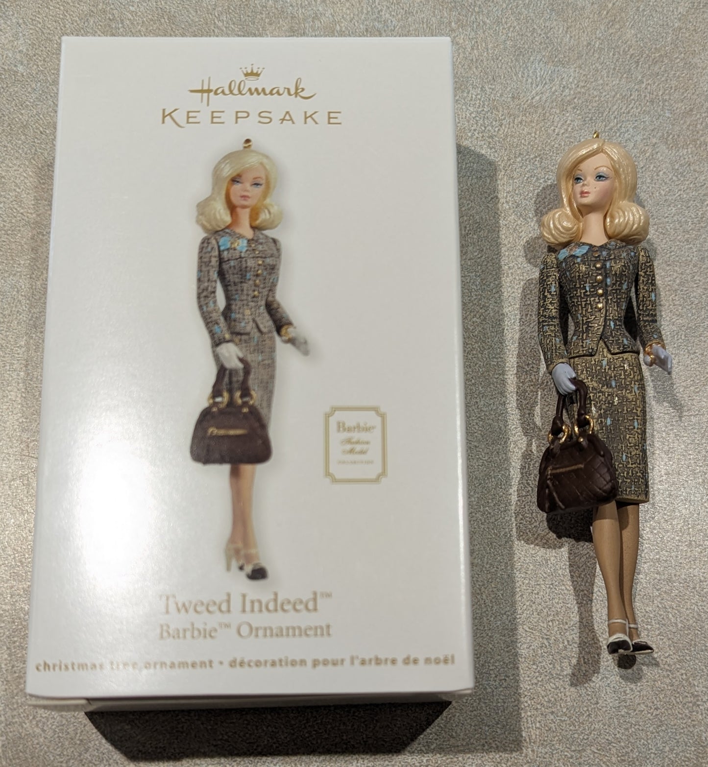 Hallmark Ornament 2012 Barbie Tweed Indeed