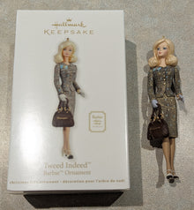 Hallmark Ornament 2012 Barbie Tweed Indeed