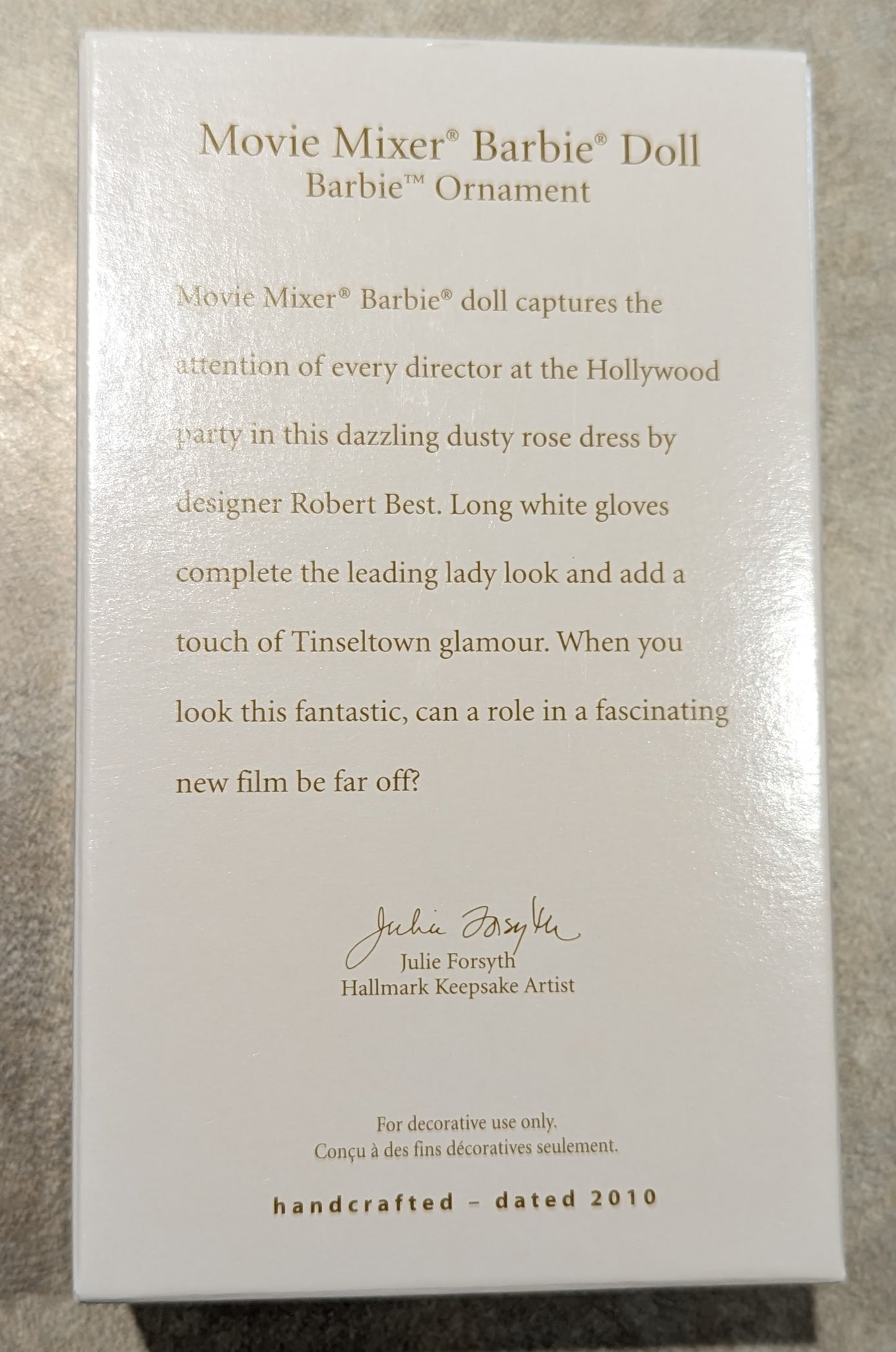 Hallmark Ornament 2010 Barbie Movie Mixer