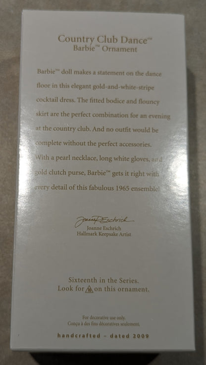 Hallmark Ornament 2009 Barbie Country Club Dance 16th