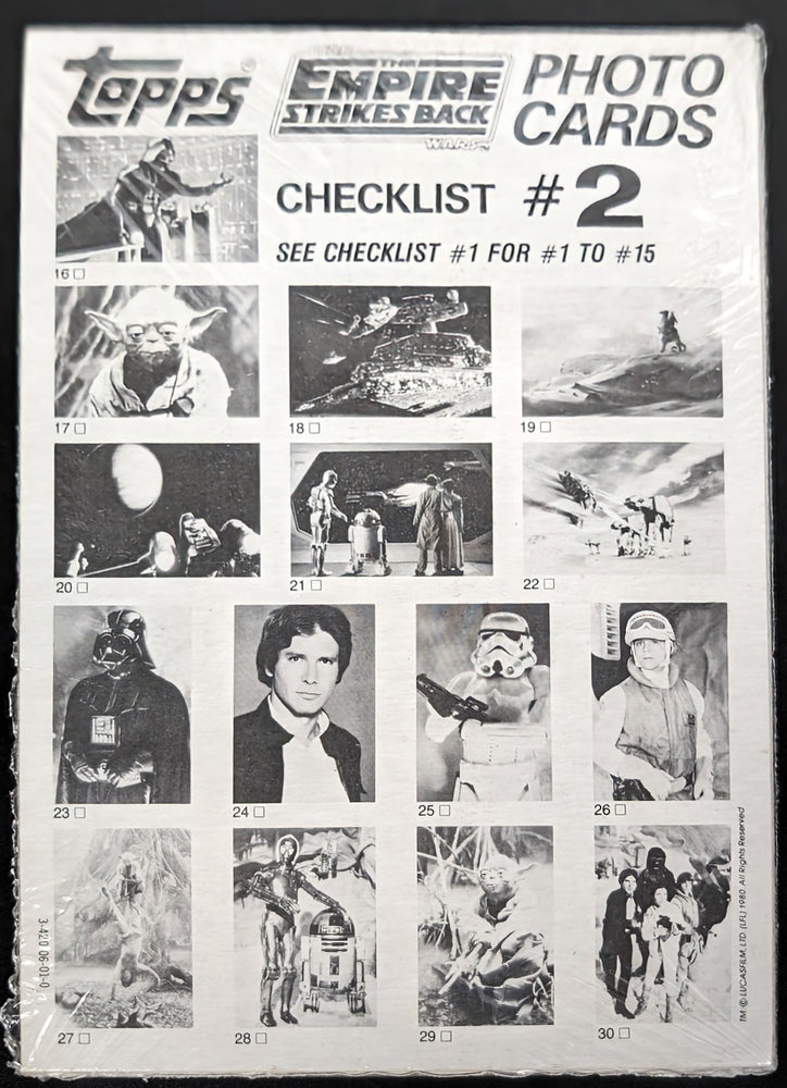 1980 Topps Star Wars The Empire Strikes Back 5x7 Giant Photo Card Set