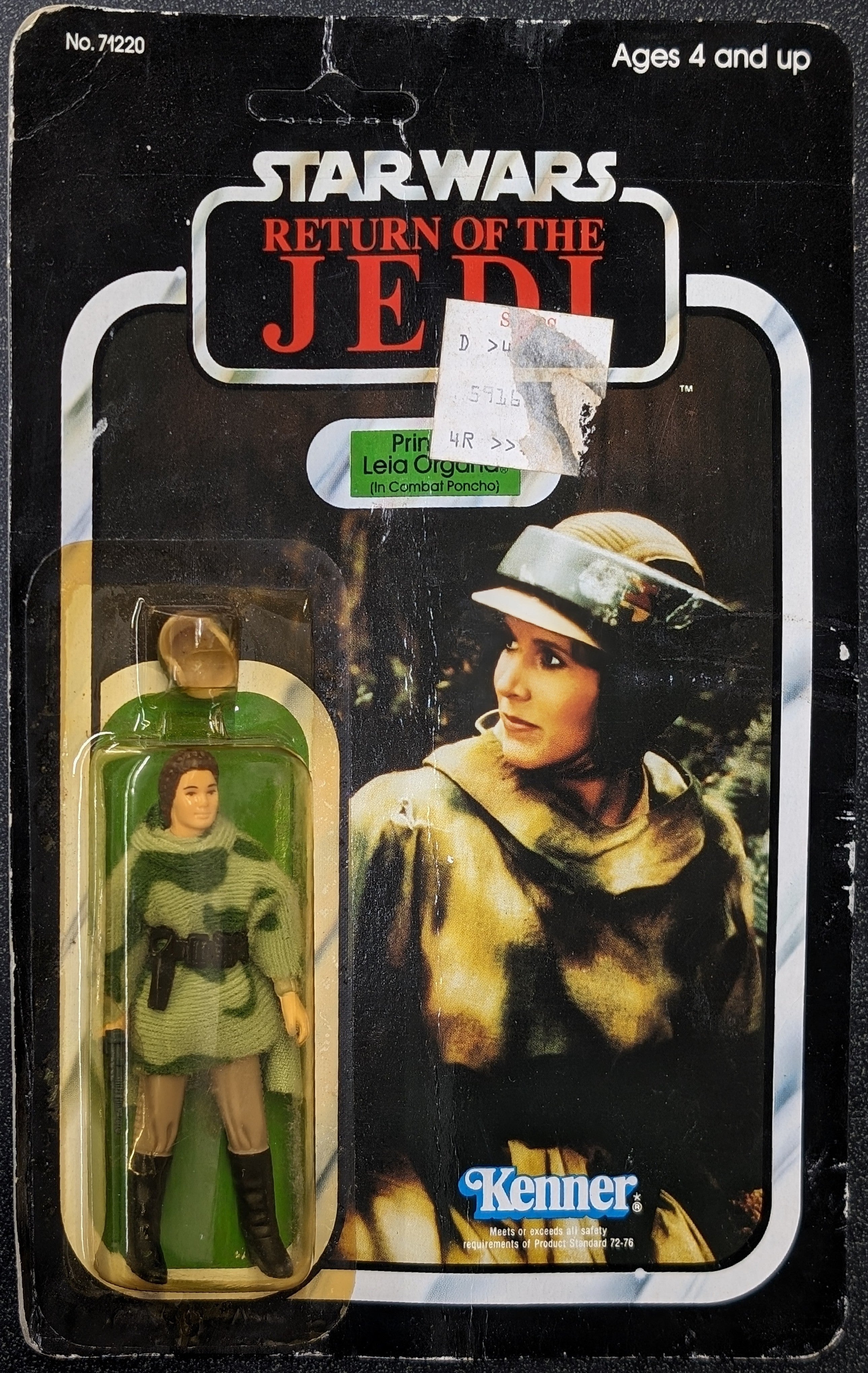 1983 Kenner Star Wars Return of the Jedi Princess Leia Organa In Combat Poncho