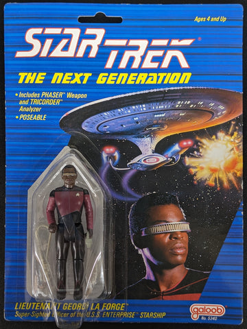 1988 Galoob Star Trek The Next Generation Lieutenant Geordi La Forge Action Figure
