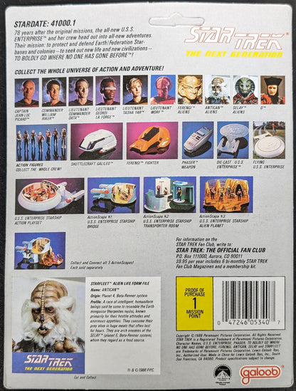 1988 Galoob Star Trek The Next Generation Antican Action Figure