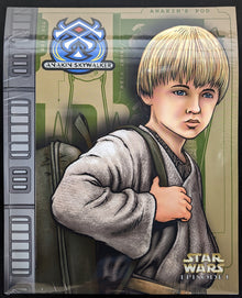 1999 Impact Star Wars Episode 1 Anakin Skywalker 2 Pocket School Portfolio