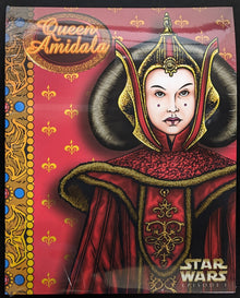 1999 Impact Star Wars Episode 1 Queen Amidala 2 Pocket School Portfolio