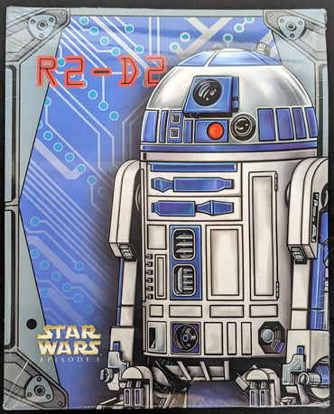 1999 Impact Star Wars Episode 1 R2-D2 2 Pocket School Portfolio