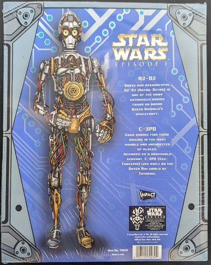 1999 Impact Star Wars Episode 1 R2-D2 2 Pocket School Portfolio