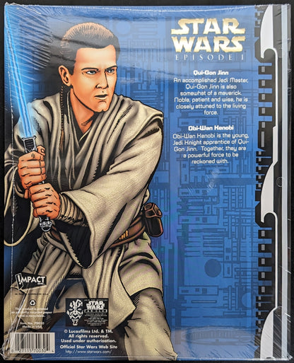 1999 Impact Star Wars Episode 1 Jedi 2 Pocket School Portfolio