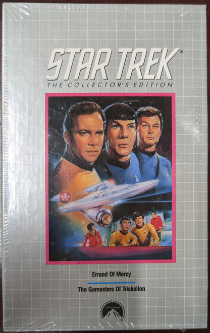 1991 Columbia House Star Trek VHS Errand of Mercy / Gamesters of Triskelion