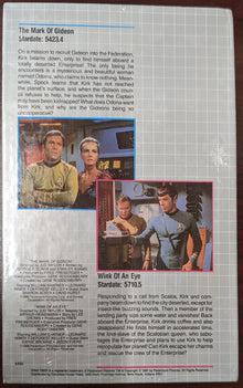 1991 Columbia House Star Trek VHS The Mark of Gideon / Wink of an Eye