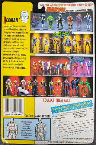 1992 Toy Biz Marvel Comics Action Figures: Iceman
