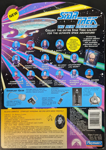 1993 Playmates Star Trek The Next Generation Dr. Beverly Crusher