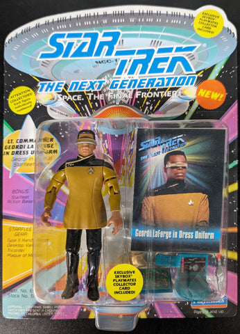 1993 Playmates Star Trek The Next Generation Lt. Commander Geordi La Gorge in Dress Uniform