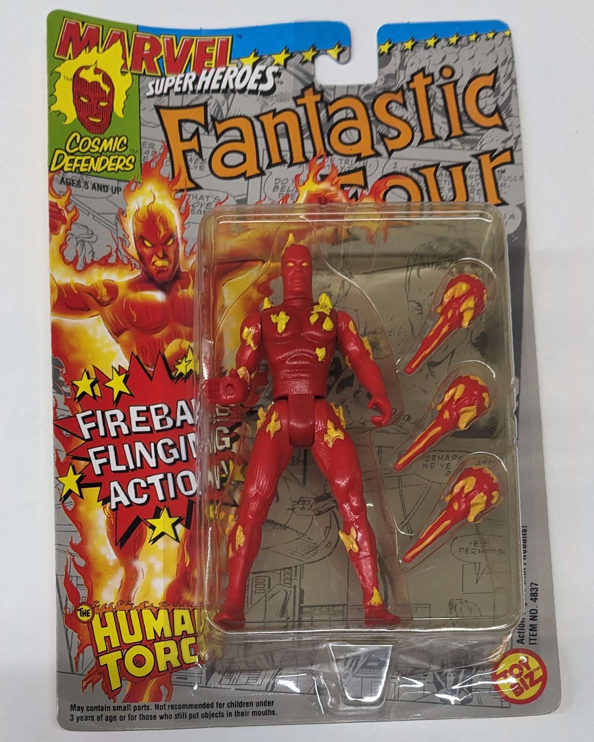 1992 Toy Biz Marvel Super Heroes Action Figures: Fantastic Four - Human Torch