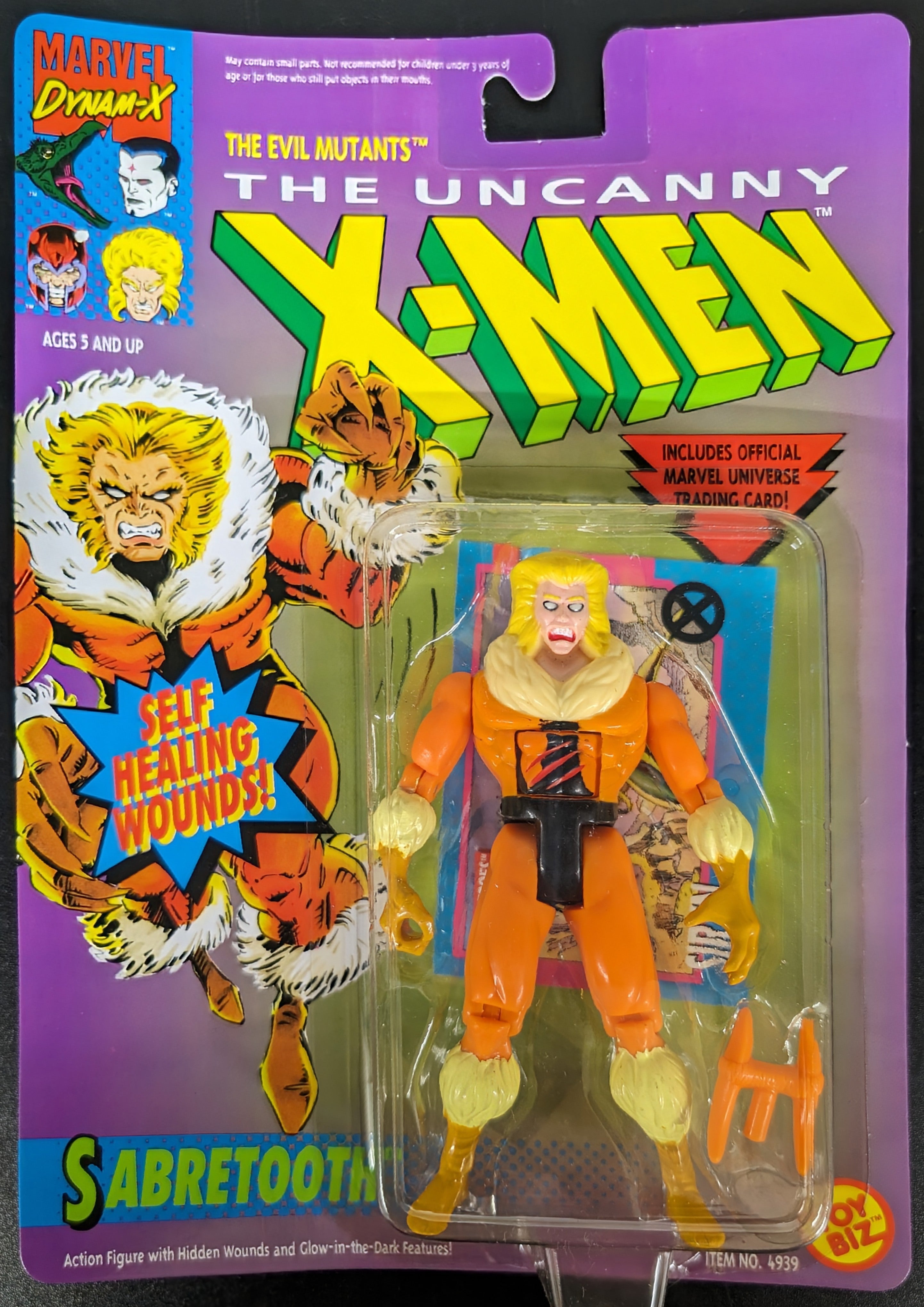 1992 Toy Biz Marvel Uncanny X-Men Action Figures: Sabretooth