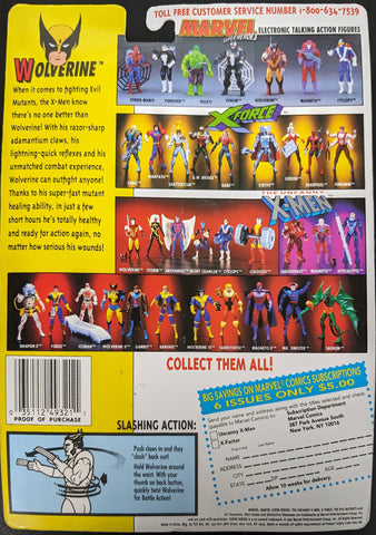 1992 Toy Biz Marvel Uncanny X-Men Action Figures: Wolverine 3rd edition