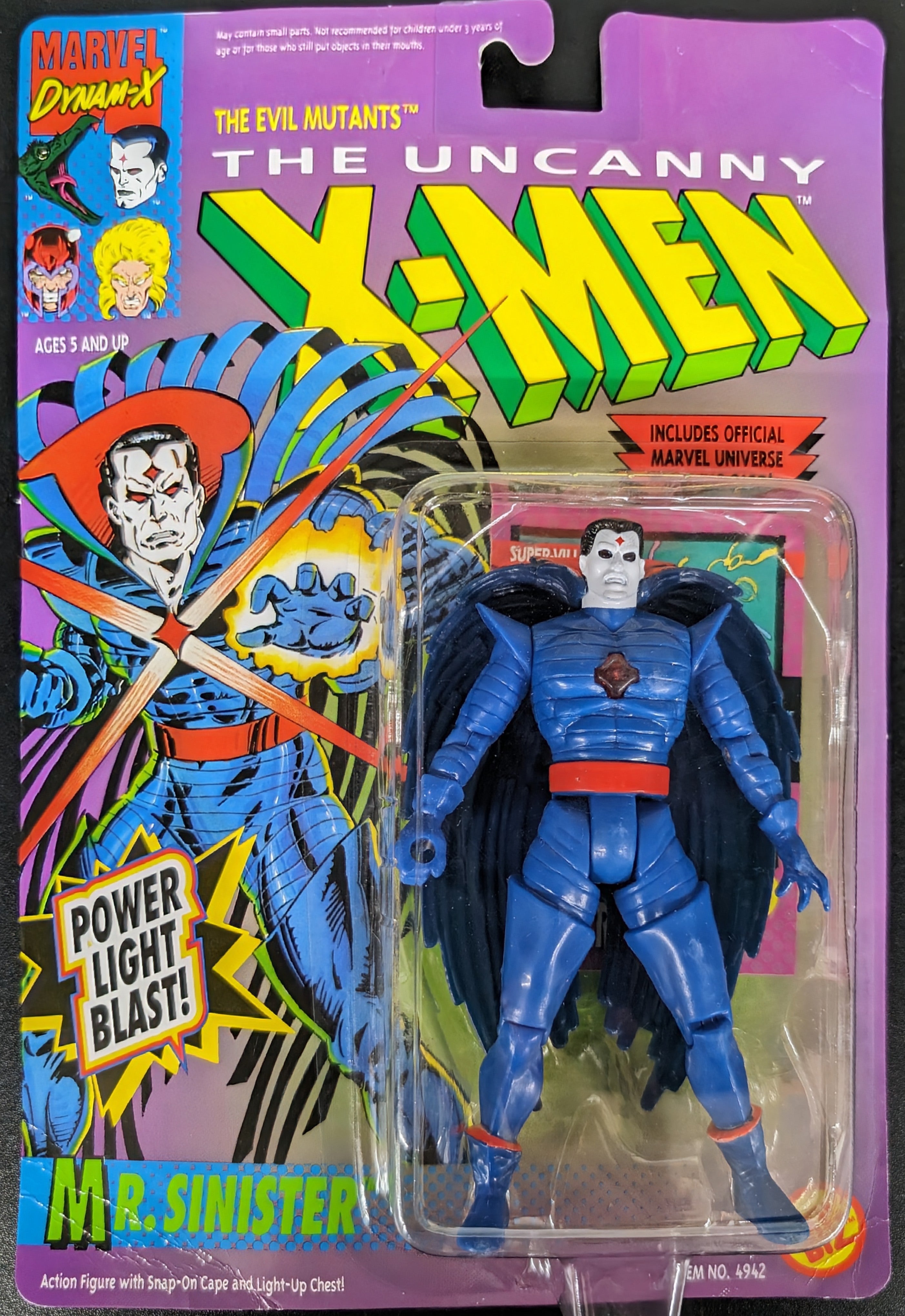 1992 Toy Biz Marvel Uncanny X-Men Action Figures: Mr. Sinister