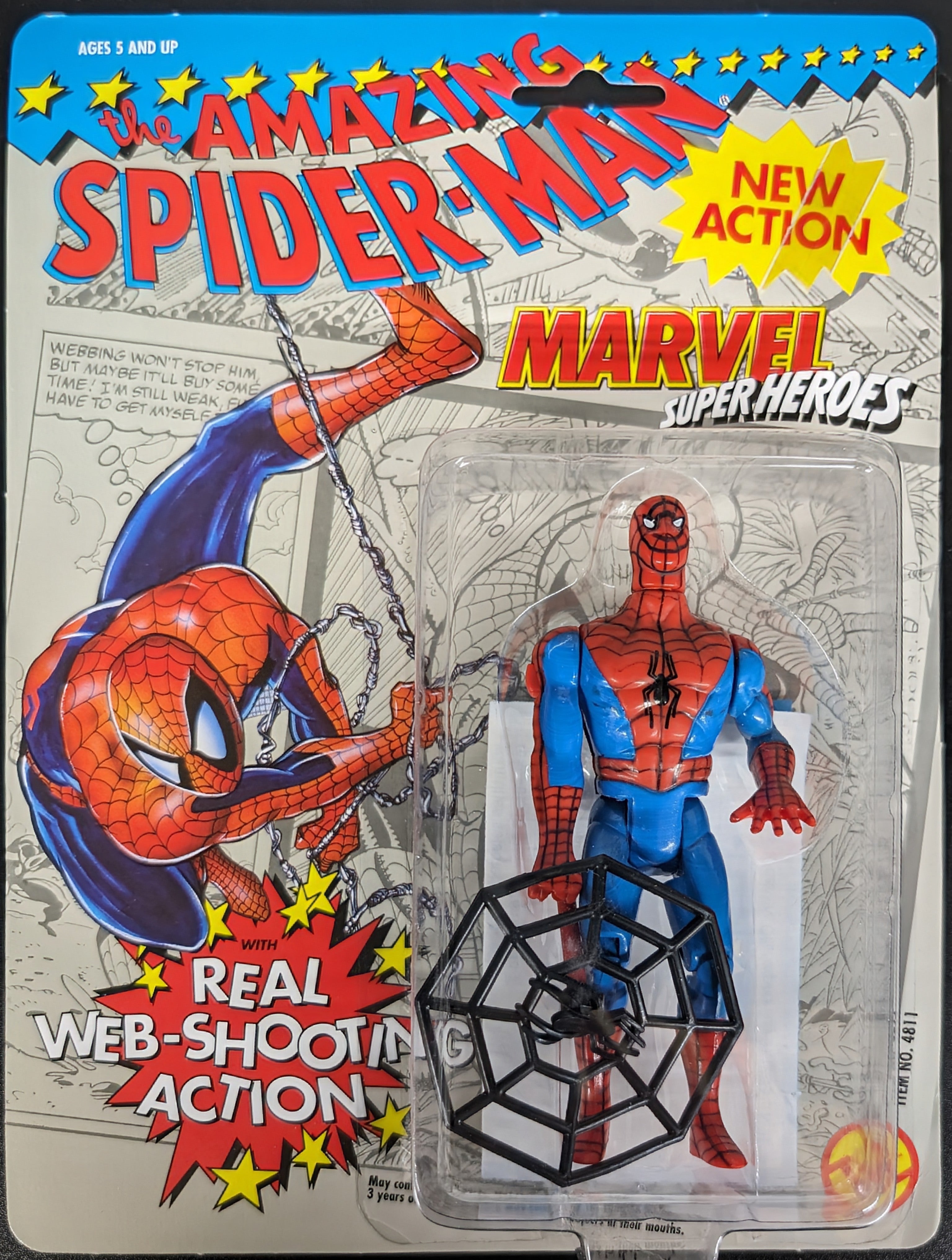 1991 Toy Biz Marvel Super Heroes Action Figures: Spider-Man
