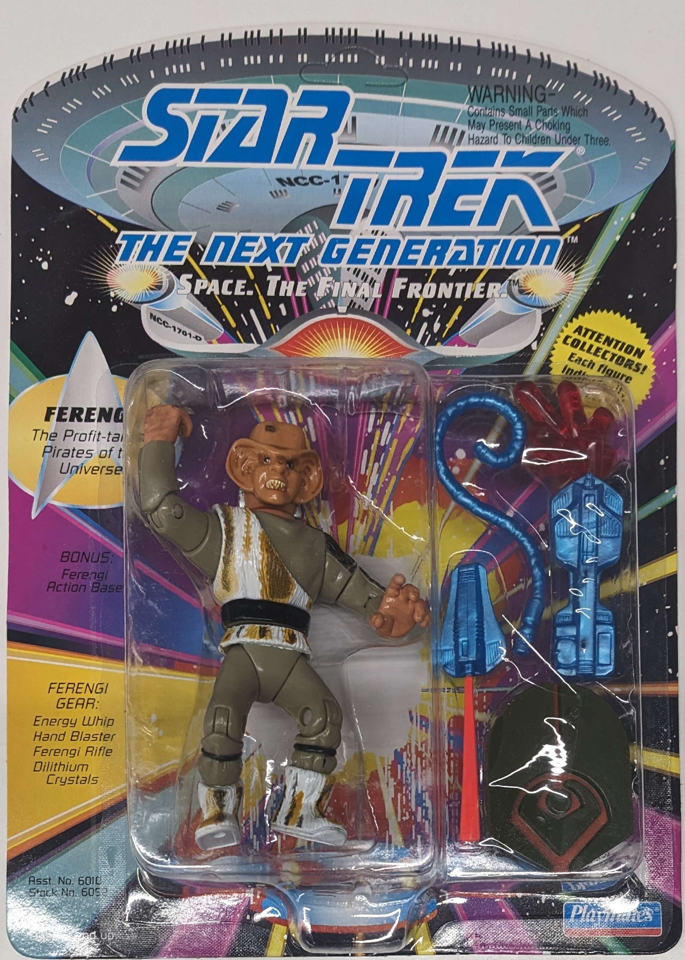 1993 Playmates Star Trek The Next Generation Ferengi with Action Base and Gear Action Figure