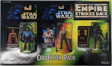 1997 Kenner Star Wars The Empire Strikes Back Collector 3 Pack Lando Calrissian, Luke Skywalker, TIE Fighter Pilot Action Figures