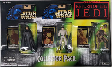 1997 Kenner Star Wars Return of the Jedi Collector 3 Pack Luke Skywalker, AT-ST Driver, Leia in Boushh Disguise Pilot Action Figures