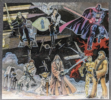 Star Wars Galaxy Series 1 Foil Chase Card Uncut Sheet