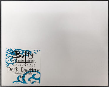 1999 Inkworks Buffy Season 2 Dark Destiny Uncut Mini-Press Sheet #62 of 999
