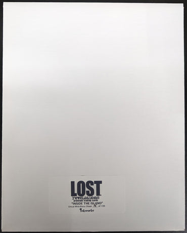 Inkworks 2006 Lost Revelations Inside the Island Uncut Mini-Press Sheet #15 of 199