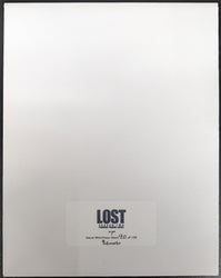 Inkworks 2006 Lost Season 2 Question Mark Uncut Mini-Press Sheet #90 of 199