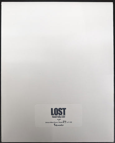 Inkworks 2006 Lost Season 2 Question Mark Uncut Mini-Press Sheet #89 of 199