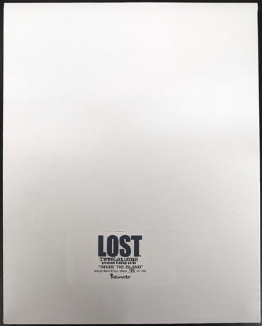 Inkworks 2006 Lost Revelations Inside the Island Uncut Mini-Press Sheet #75 of 199