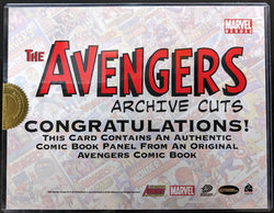 2006 Rittenhouse Complete Avengers Archive Cuts Jumbo Card Comic Panel