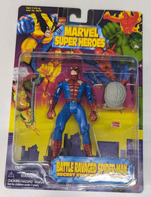 1997 Toy Biz Marvel Super Heroes Action Figures: Battle Ravaged Spider-Man