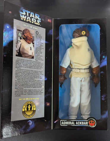 1997 Hasbro Star Wars Collector Series Admiral Ackbar Action Figure Doll 12 Inch