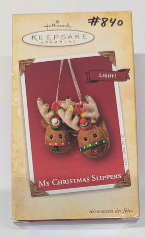 2004 Hallmark Keepsake Ornament: My Christmas Slippers (Used)