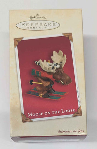 2003 Hallmark Keepsake Ornament: Moose on the Loose (Used)