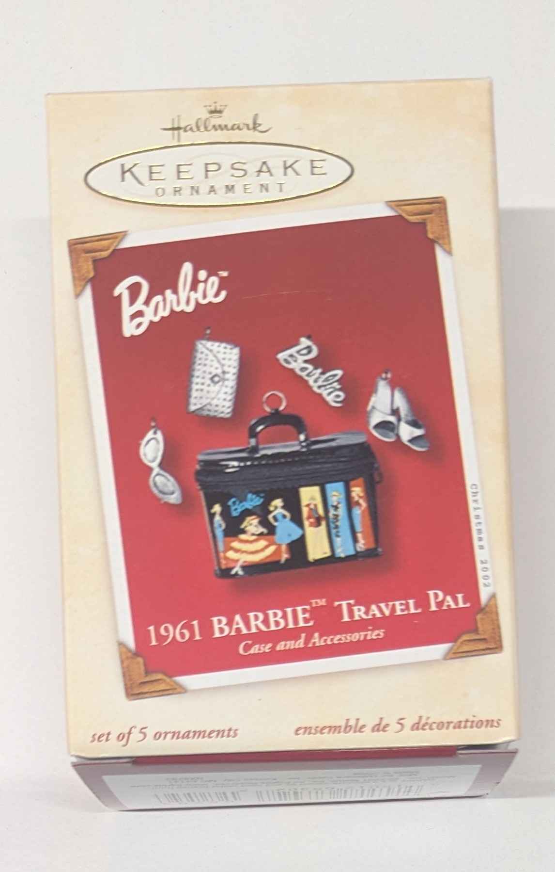 2002 Hallmark Keepsake Ornament: 1961 Barbie Travel Pal (Used)